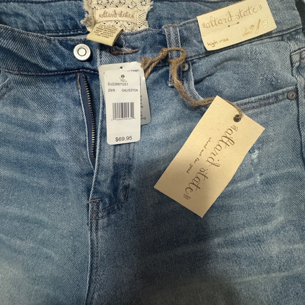 Distressed Blue Jeans - Picture 3 of 4